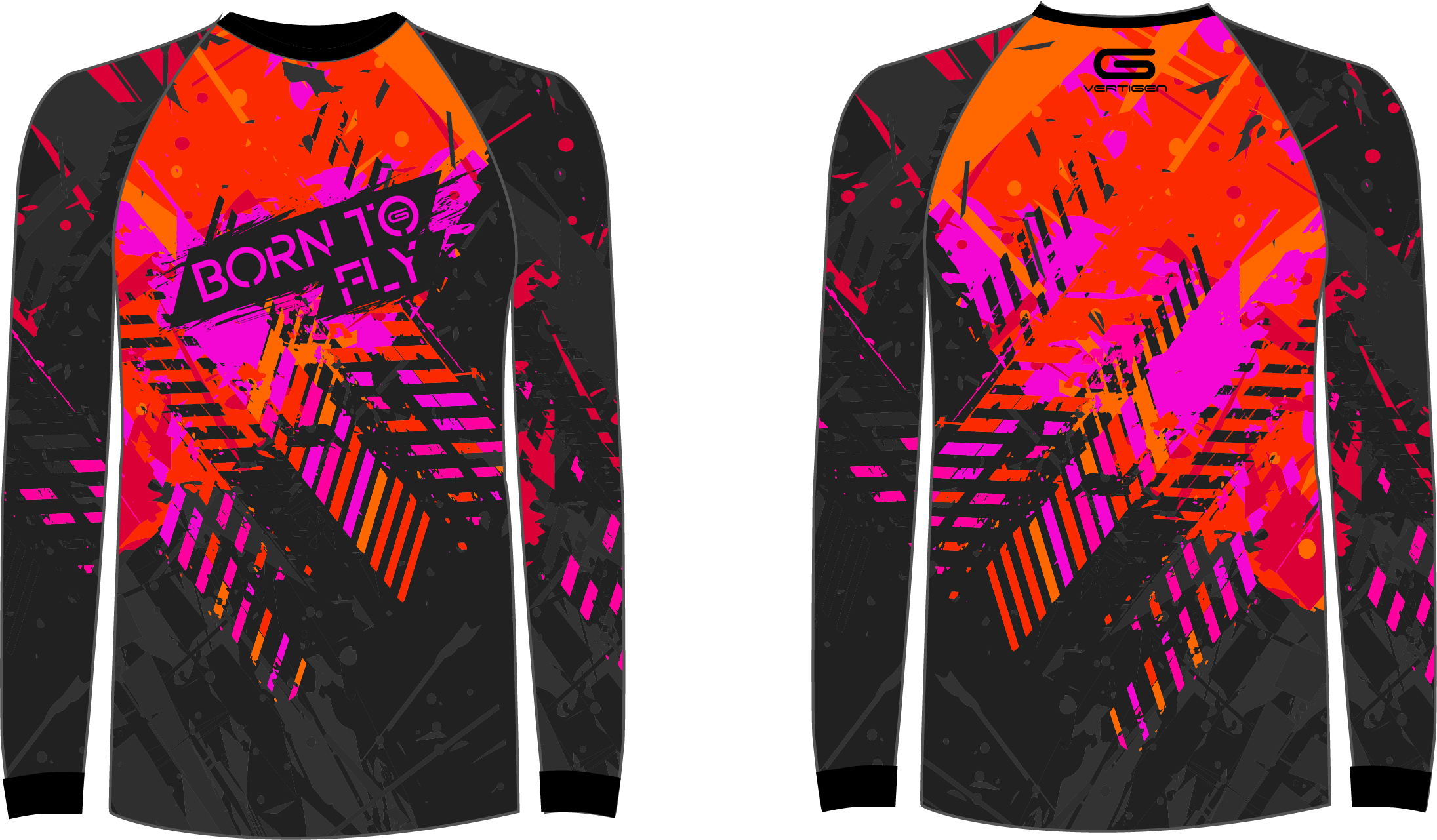 Born To Fly Orange Pink